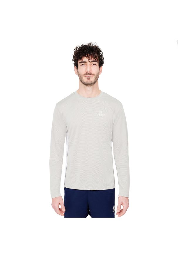 G-HEAT - Chłodząca koszulka z długim rękawem i ochroną UV. Kolor: szary. Długość rękawa: długi rękaw. Długość: długie
