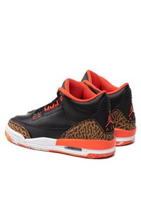 Nike Sneakersy Air Jordan 3 Retro (Gs) 441140 088 Czarny. Kolor: czarny. Materiał: skóra. Model: Nike Air Jordan