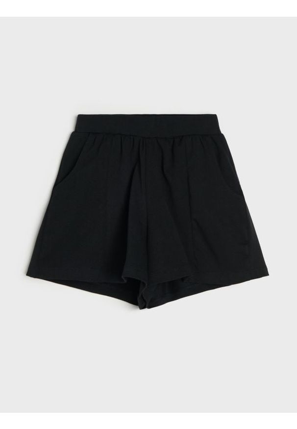 Sinsay - Szorty loose fit - czarny. Kolor: czarny