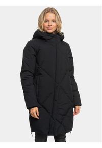 Roxy Płaszcz zimowy Abbie Jk Otlr ERJJK03550 Czarny Regular Fit. Kolor: czarny. Materiał: syntetyk. Sezon: zima