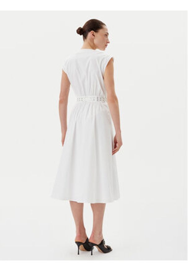 MICHAEL Michael Kors Sukienka codzienna MS5830KF4C Biały Regular Fit. Okazja: na co dzień. Kolor: biały. Materiał: bawełna. Typ sukienki: proste. Styl: casual
