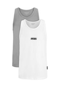 Jack & Jones - Jack&Jones Komplet 2 tank topów Sago 12284750 Szary Regular Fit. Kolor: szary. Materiał: syntetyk