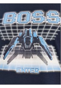 BOSS - Boss T-Shirt Teenter 50503551 Granatowy Regular Fit. Kolor: niebieski. Materiał: bawełna