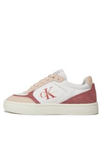 Calvin Klein Jeans Sneakersy Classic Cupsole Low Mix Ml Btw YW0YW01390 Biały. Kolor: biały