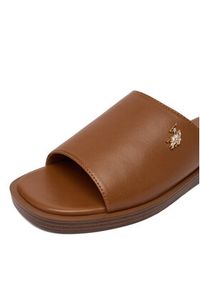 U.S. Polo Assn. Klapki EO-MARINA003W/6Y1 Brązowy. Kolor: brązowy. Materiał: materiał #2