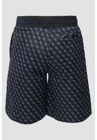 Guess - GUESS Granatowe męskie spodenki w monogram New Korbin, Rozmiar XXL. Okazja: na co dzień. Kolor: niebieski. Sezon: lato. Styl: casual #4