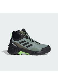 Adidas - Eastrail 2.0 Mid RAIN.RDY Hiking Shoes. Kolor: wielokolorowy, czarny, zielony. Materiał: materiał