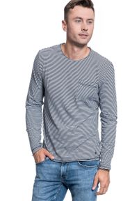 Mustang - MĘSKI LONGSLEEVE MUSTANG ADRIAN C STRIPED FineStripe 1007860 11397. Długość rękawa: długi rękaw #7