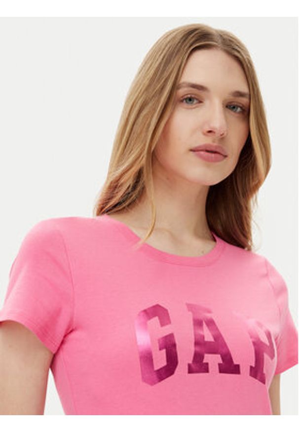 GAP - Gap T-Shirt 776775-04 Różowy Regular Fit. Kolor: różowy. Materiał: bawełna