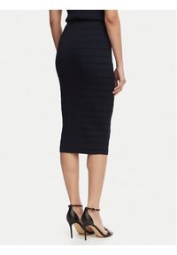 Guess Spódnica mini W5YD66 Z0130 Granatowy Slim Fit. Kolor: niebieski. Materiał: wiskoza #5