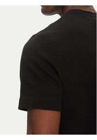 Hugo - HUGO T-Shirt Austin 50532011 Czarny Regular Fit. Kolor: czarny. Materiał: syntetyk