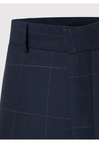 Pako Lorente - PAKO LORENTE – Granatowe spodnie garniturowe w kratę Windowpane. Kolor: niebieski. Materiał: poliester, elastan, wiskoza #6