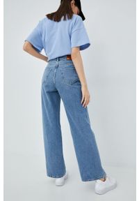 only - Only jeansy damskie high waist. Stan: podwyższony. Kolor: niebieski