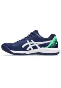 Buty do tenisa męskie Asics Gel-dedicate 8. Kolor: niebieski, wielokolorowy, biały. Sport: tenis