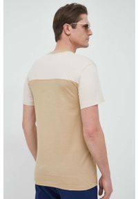 Calvin Klein Jeans t-shirt bawełniany kolor brązowy wzorzysty. Kolor: beżowy. Materiał: bawełna #2