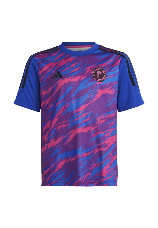 Adidas - Pogba Training Jersey. Kolor: różowy, niebieski, wielokolorowy. Materiał: jersey. Sport: piłka nożna