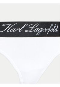 Karl Lagerfeld - KARL LAGERFELD Stringi 240W2128 Biały. Kolor: biały. Materiał: bawełna #2