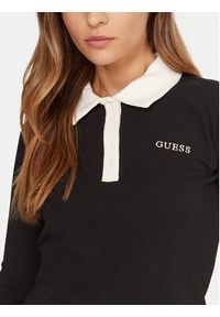 Guess Polo V5BP12 K1891 Czarny Regular Fit. Typ kołnierza: polo. Kolor: czarny. Materiał: bawełna #5
