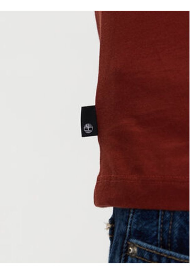 Timberland T-Shirt TB0A5UPQ Czerwony Regular Fit. Kolor: czerwony. Materiał: bawełna