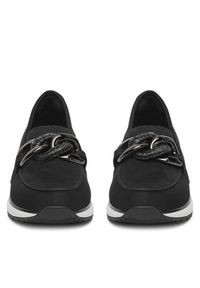 Remonte Półbuty D1G11-02 Czarny. Kolor: czarny. Materiał: zamsz, skóra #4