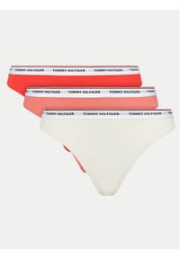 TOMMY HILFIGER - Tommy Hilfiger Komplet stringów UW0UW04894 Kolorowy. Materiał: bawełna. Wzór: kolorowy