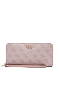 Guess Duży Portfel Damski SWSG96 29146 Różowy. Kolor: różowy. Materiał: skóra