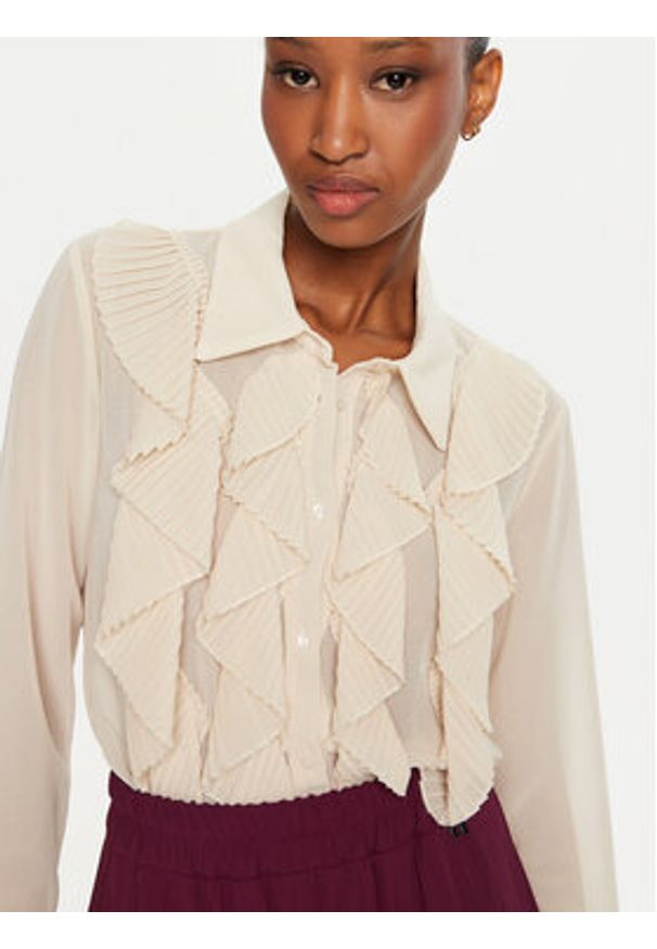 Dixie Koszula C319K029A Écru Regular Fit. Materiał: syntetyk