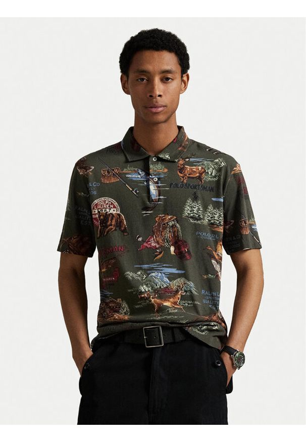 Polo Ralph Lauren Polo 710980789001 Khaki Regular Fit. Typ kołnierza: polo. Kolor: brązowy. Materiał: bawełna