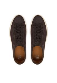 BOSS Sneakersy Kieran 50563162 Brązowy. Kolor: brązowy. Materiał: zamsz, skóra #4
