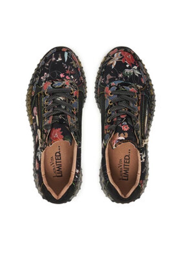 Laura Vita Sneakersy Burton 11 Czarny. Kolor: czarny. Materiał: skóra