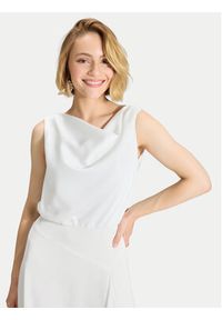 Swing Sukienka koktajlowa 5AJ16500 Biały Regular Fit. Kolor: biały. Materiał: syntetyk. Styl: wizytowy #5