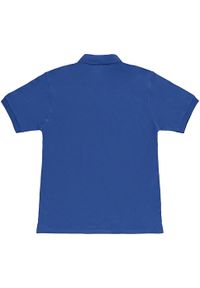 SG - Męska Bawełniana Koszulka Polo Z Krótkim Rękawem Typu Ringspun. Typ kołnierza: polo. Kolor: niebieski. Materiał: bawełna. Długość rękawa: krótki rękaw. Długość: krótkie