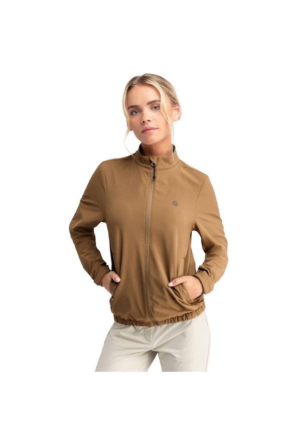 SIROKO - Kurtka przeciwdeszczowa golfowa damska Muirfield-W. Kolor: brązowy. Styl: sportowy. Sport: golf