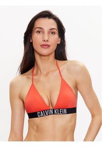 Calvin Klein Swimwear Góra od bikini KW0KW01963 Pomarańczowy. Kolor: pomarańczowy. Materiał: syntetyk #1