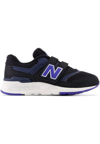 Buty dziecięce New Balance PZ997HRA – czarne. Okazja: na uczelnię, na co dzień. Zapięcie: rzepy. Kolor: czarny. Materiał: guma, syntetyk, materiał. Szerokość cholewki: normalna #1