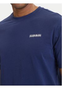 Napapijri T-Shirt S-Flint NP0A4FZZ Granatowy Regular Fit. Kolor: niebieski. Materiał: bawełna #4