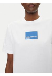 Karl Lagerfeld Jeans Sukienka codzienna A2W13028 Biały Regular Fit. Okazja: na co dzień. Kolor: biały. Materiał: bawełna. Typ sukienki: proste. Styl: casual #3