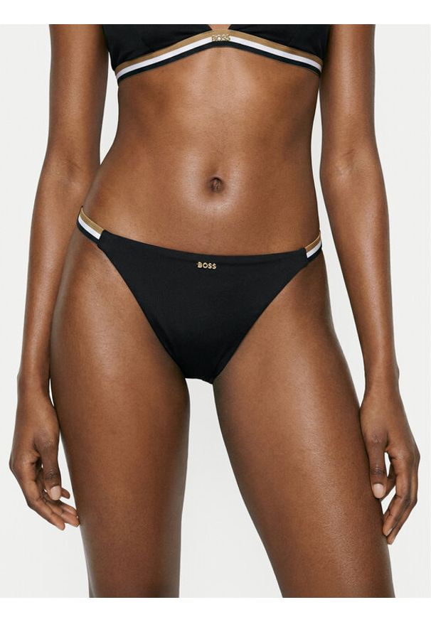 BOSS Dół od bikini 50556650 Czarny. Kolor: czarny. Materiał: syntetyk