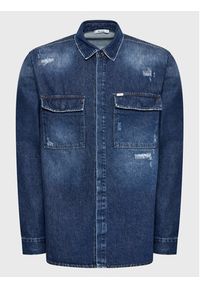LTB Koszula jeansowa Steven 61020 15358 Niebieski Oversize. Kolor: niebieski. Materiał: bawełna
