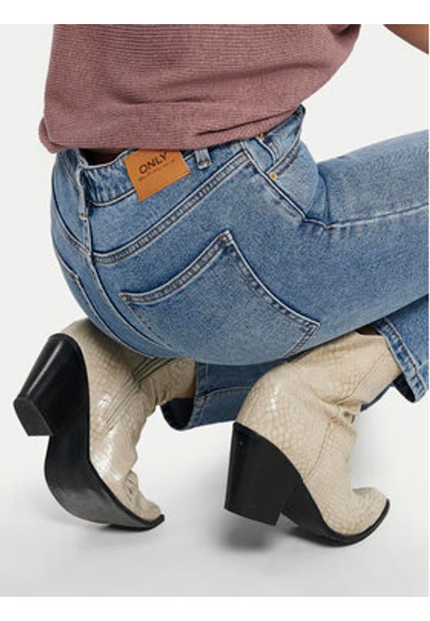 only - ONLY Jeansy Emily 15195573 Niebieski Straight Fit. Kolor: niebieski