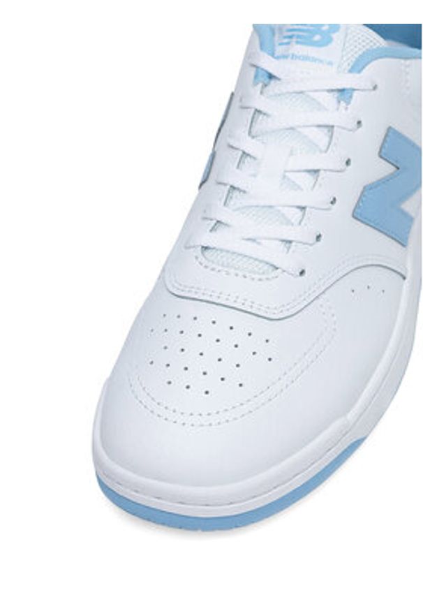 New Balance Sneakersy BB80BLU Biały. Kolor: biały. Materiał: skóra