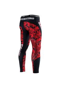 Legginsy sportowe męskie EXTREME HOBBY RED WARRIOR. Kolor: czarny. Materiał: poliester, elastan