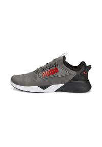 Buty do biegania męskie Puma RETALIATE 2. Kolor: czarny, czerwony, wielokolorowy, szary. Materiał: materiał, syntetyk, tkanina, guma. Sport: turystyka piesza