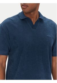 BOSS Polo Pe_Doubletowel 50539869 Granatowy Relaxed Fit. Typ kołnierza: polo. Kolor: niebieski. Materiał: bawełna #5
