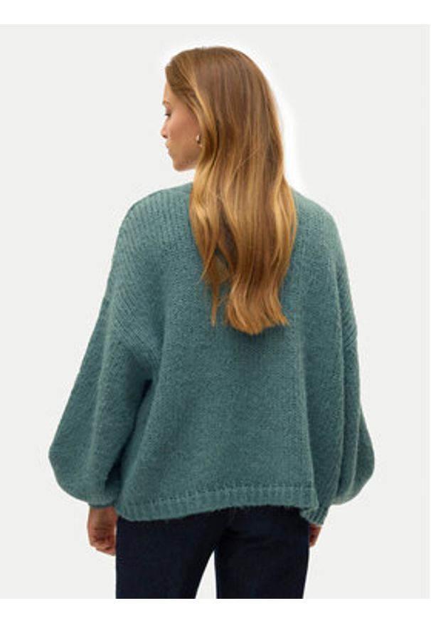 Vero Moda Kardigan Maybe 10273101 Zielony Oversize. Kolor: zielony. Materiał: syntetyk