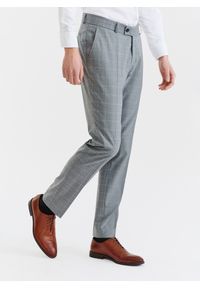 Pako Lorente - PAKO LORENTE – Szare spodnie garniturowe z wełną. Kolor: szary. Materiał: wełna #3