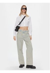 Tommy Jeans Koszula DW0DW17344 Biały Slim Fit. Kolor: biały. Materiał: bawełna #4