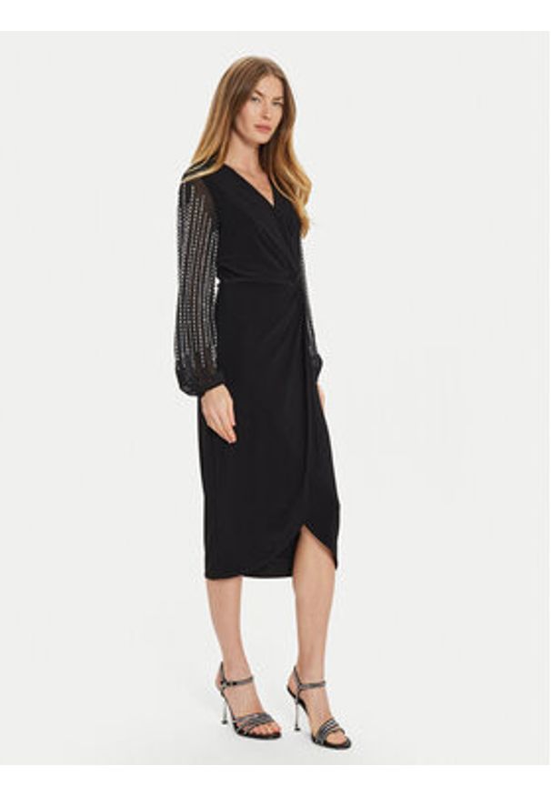 Joseph Ribkoff Sukienka koktajlowa 243726 Czarny Regular Fit. Kolor: czarny. Materiał: syntetyk. Styl: wizytowy