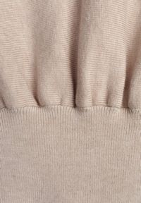 Born2be - Beżowa Dzianinowa Sukienka z Wiskozą o Nietoperzowym Kroju z Dekoltem w Łódkę Tisan. Okazja: na co dzień, na spotkanie biznesowe. Typ kołnierza: dekolt w łódkę. Kolor: beżowy. Materiał: dzianina, wiskoza. Styl: casual, biznesowy #8