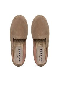 Manebi Espadryle Double Sole Espadrilles W 1.9 D0 Beżowy. Kolor: beżowy. Materiał: skóra, zamsz